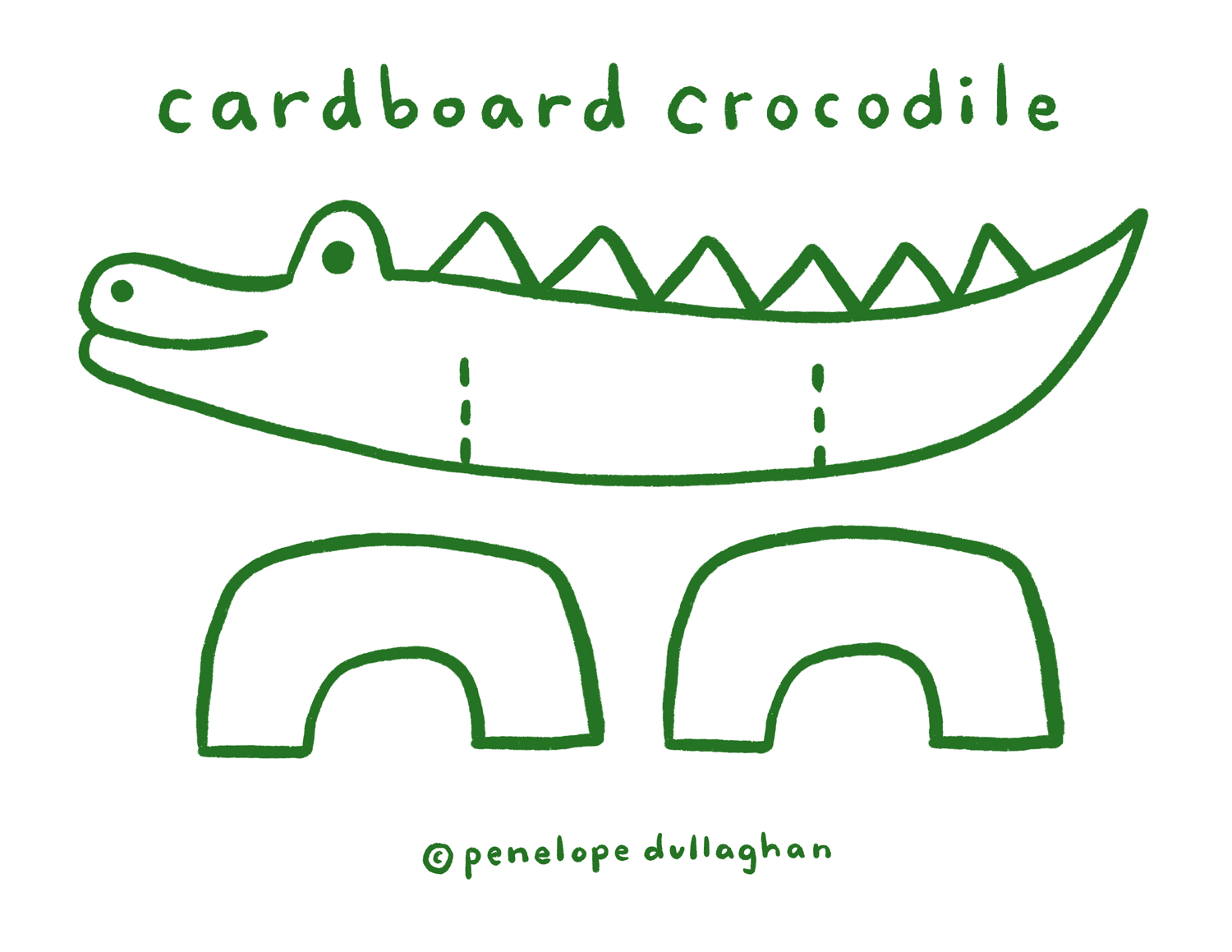 Cardboard Crocodile — Penelope Dullaghan